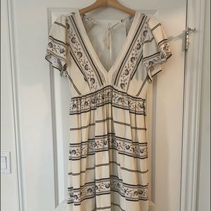 Loft floral MIDI dress